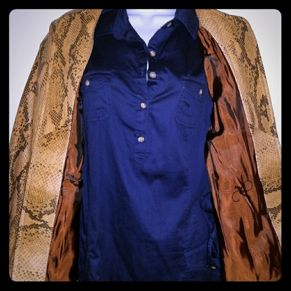 Leather jacket by Solsona.